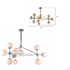 Pendente Maze Cromado E Vidro Leitoso Sky-3031crm Skylight