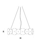 Pendente Medea 18xg9 Max 40w Bella Iluminação Dourado