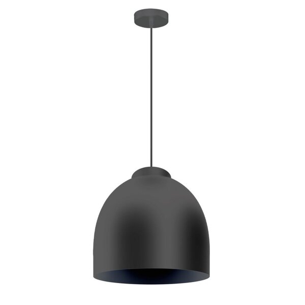 Pendente Meia Lua 813500-03 Blumenau Chumbo Liso