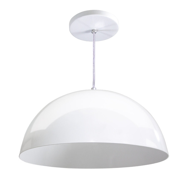 Pendente Meia Lua Branco 34cm Meia Bola Ms262