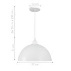 Pendente Meia Lua Deluxe Branco