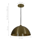 Pendente Meia Lua Deluxe Bronze