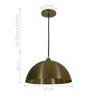 Pendente Meia Lua Deluxe Bronze