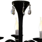 Pendente Merces Polietileno 62cm E-14 5 Lampadas Max 60w Preto