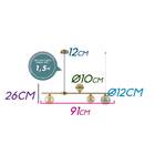 Pendente Mesh Bronze 4 Globos Champanhe Vidro Quality Pd1328