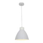 Pendente Messina Em Metal Branco Fosco Com Detalhe Vazado 1e2