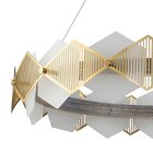 Pendente Metal/acrílico 17,9x80cm Losanghe Bella Iluminação D