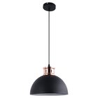 Pendente Metal Arthur Ø30cm Preto