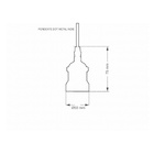 Pendente Metal Indie Decor Dot Taschibra Várias Versões De Ac