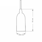 Pendente Metal Vintage Longo Dot Taschibra Vintage