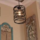 Pendente Metálico Estilo Industrial Cilíndrico Para 1 Lâmpada