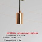 Pendente Metallum Rose Gold 1xe27