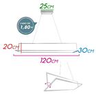 Pendente Mila Geométrico Branco Led Integrado 55w 2700k St1779