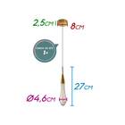 Pendente Mini Aimee Ouro Led 2w 27cm 2700k Starlux Zr037 St20