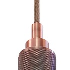 Pendente Minimalista Luxo Detalhado Cobre Bronze E27