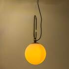 Pendente Mob Cúpula Em Vidro Yd001 Bella + Led Bulbo 220v St1