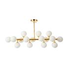 Pendente Moderno 95cm Jabuticaba Dourado 16 Lâmpadas Bl