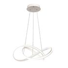 Pendente Moderno Anéis Led 45w 70cm Arcos Alumínio Branco Apu