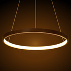 Pendente Moderno Anel Ring COBRE 1 Arco 20w 40cm Led integrad