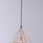 Pendente Moderno Aramado Rose Gold Para 1 Lâmp. E27 Tam: (d)