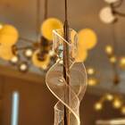 Pendente Moderno Espiral Dourado 32cm Led 7w 3 Em 1 Bivolt