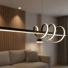 Pendente Moderno Metal Preto 120cm Led 65w 3200k Bivolt 15196