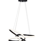 Pendente Moderno Preto 48cm Led 40w 3000k Bivolt 14530-pl