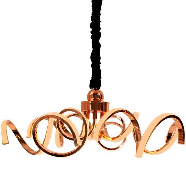 Pendente Moderno Rizos Rose Gold Led 35w 3000k St1625