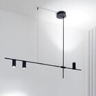 Pendente Moderno Slim Linear Para 3  Lâmpadas Mini Dicróicas