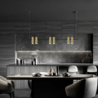 Pendente Moderno Slim Linear Tubular P/ 6 Mini Dicoircas 1,00