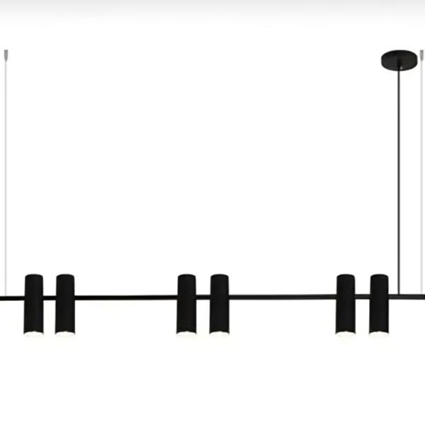 Pendente Moderno Slim Linear Tubular P/ 6 Mini Dicoircas 1,00