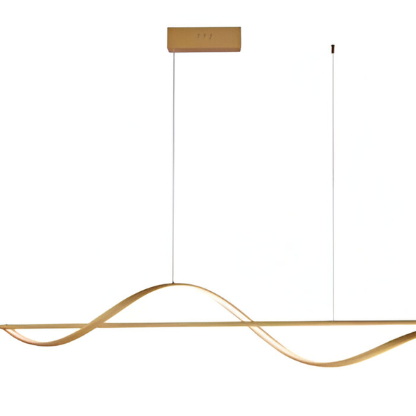 Pendente Moderno Slim Luxo Minimalista Perfil Curvo Led Integ