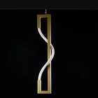 Pendente Moderno Slim Metálico Geométrico Iluminação Em Mangu