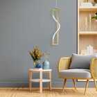 Pendente Moderno Slim Metálico Geométrico Iluminação Em Mangu