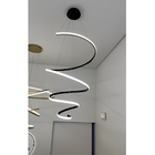 Pendente Moderno Slim Minimalista Luxo Perfil Led Espiral Mod
