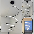 Pendente Moderno Slim Minimalista Luxo Perfil Led Espiral Mod