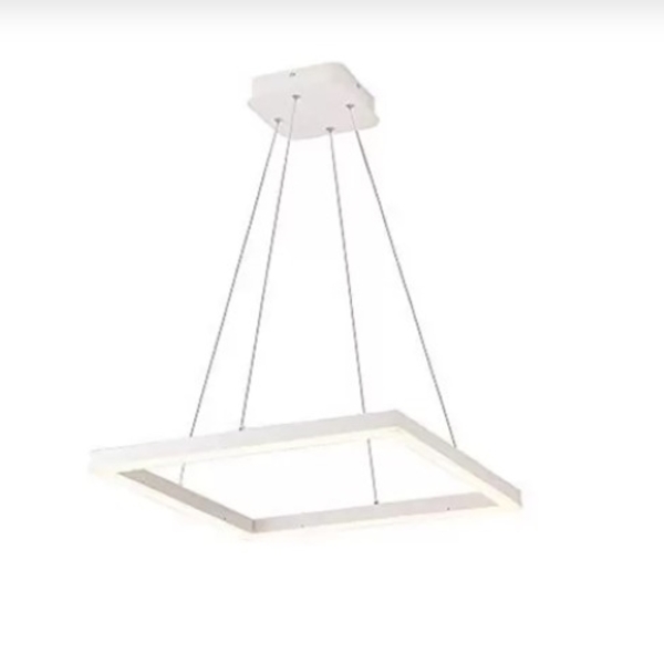 Pendente Moderno Slim Quadrado Perfis Led Integrado 40x40 -br