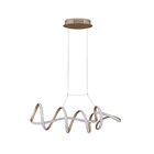 Pendente Moderno Zig Dourado Tp003g 84cm 35w 3000k St1513