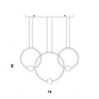 Pendente Mondo 1xled 41w Bella Iluminação Preto