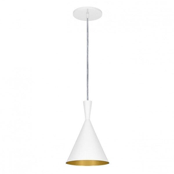 Pendente Montenegro Woods Branco Micro E Dourado