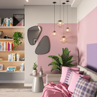 Pendente Moon E27 30cm Preto Auremar