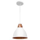 Pendente Moscou Branco C/ Cobre