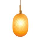 Pendente Net Bronze Vidro Âmbar 12x25cm Para 1 E14 Bivolt Par