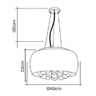 Pendente Nevada 40 - Cromado