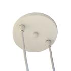 Pendente New Bar Branco 60cm 3xe27 Bivolt Para Salas E Quarto