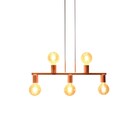 Pendente New Bar Cobre 66cm Para 5 Lâmpadas E27 Bivolt