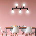 Pendente New Up Na Cor Preto Para 5 Lâmpadas E-27 Bivolt