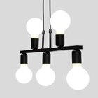 Pendente New Up Na Cor Preto Para 5 Lâmpadas E-27 Bivolt