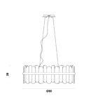 Pendente Nexia 14xg9 Max 20w Bella Iluminação Dourado