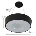 Pendente Nice Preto - Tualux